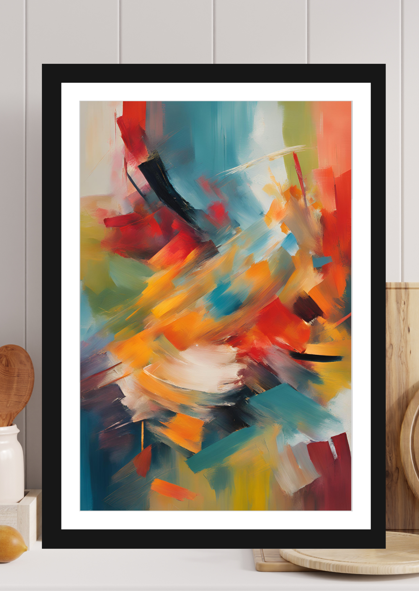 Modern Abstract Art Frame – Stylish Wall Decor for Living Room and Office Decor