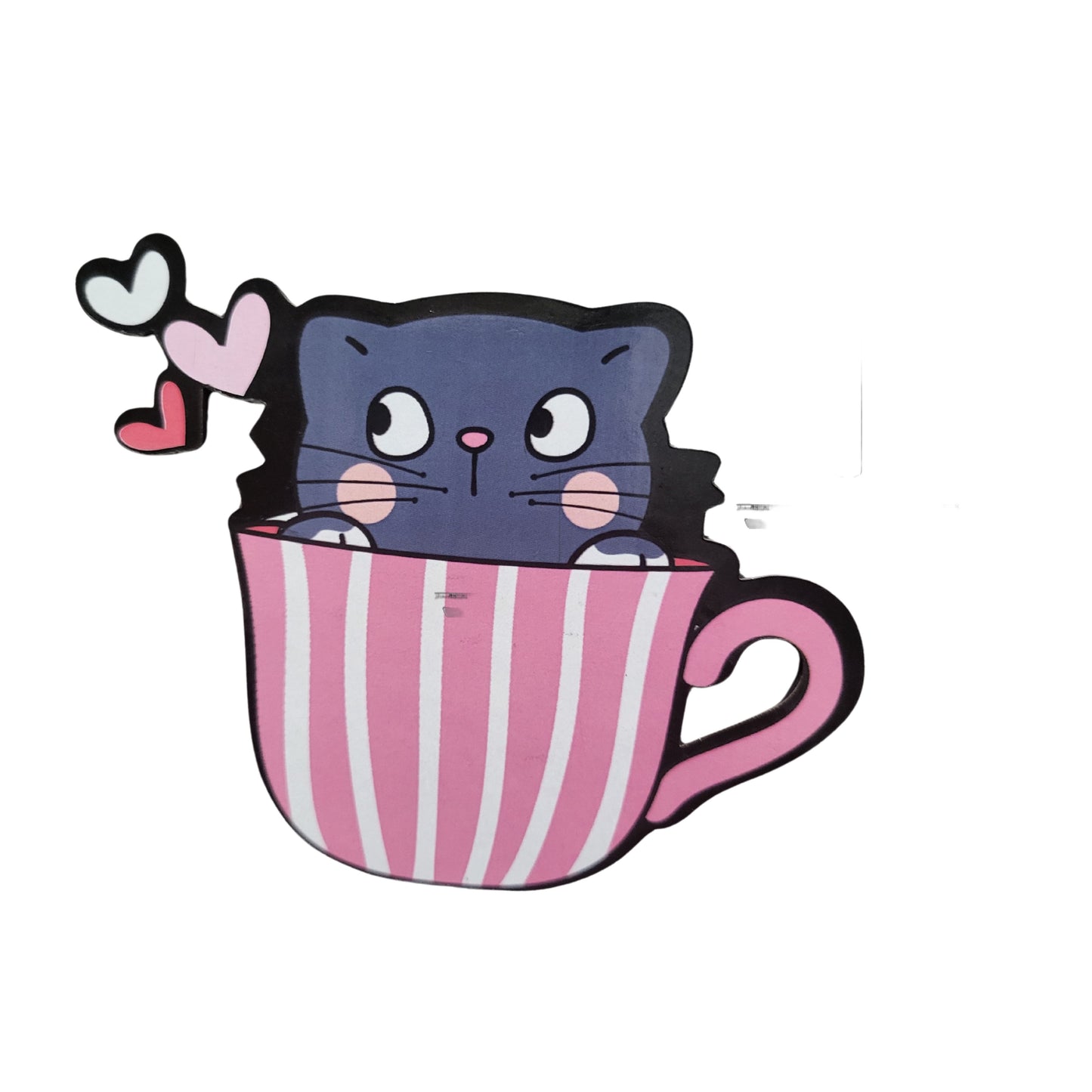 Moderange Cute Cat MDF Fridge Magnet – Decorative Home Decor Item for Cat Lovers & Pet Enthusiasts