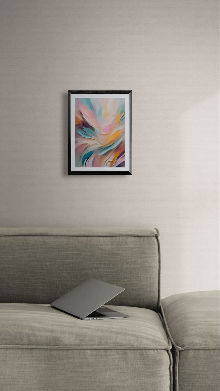 Modern Abstract Art Frame – Stylish Wall Decor for Living Room and Office Decor