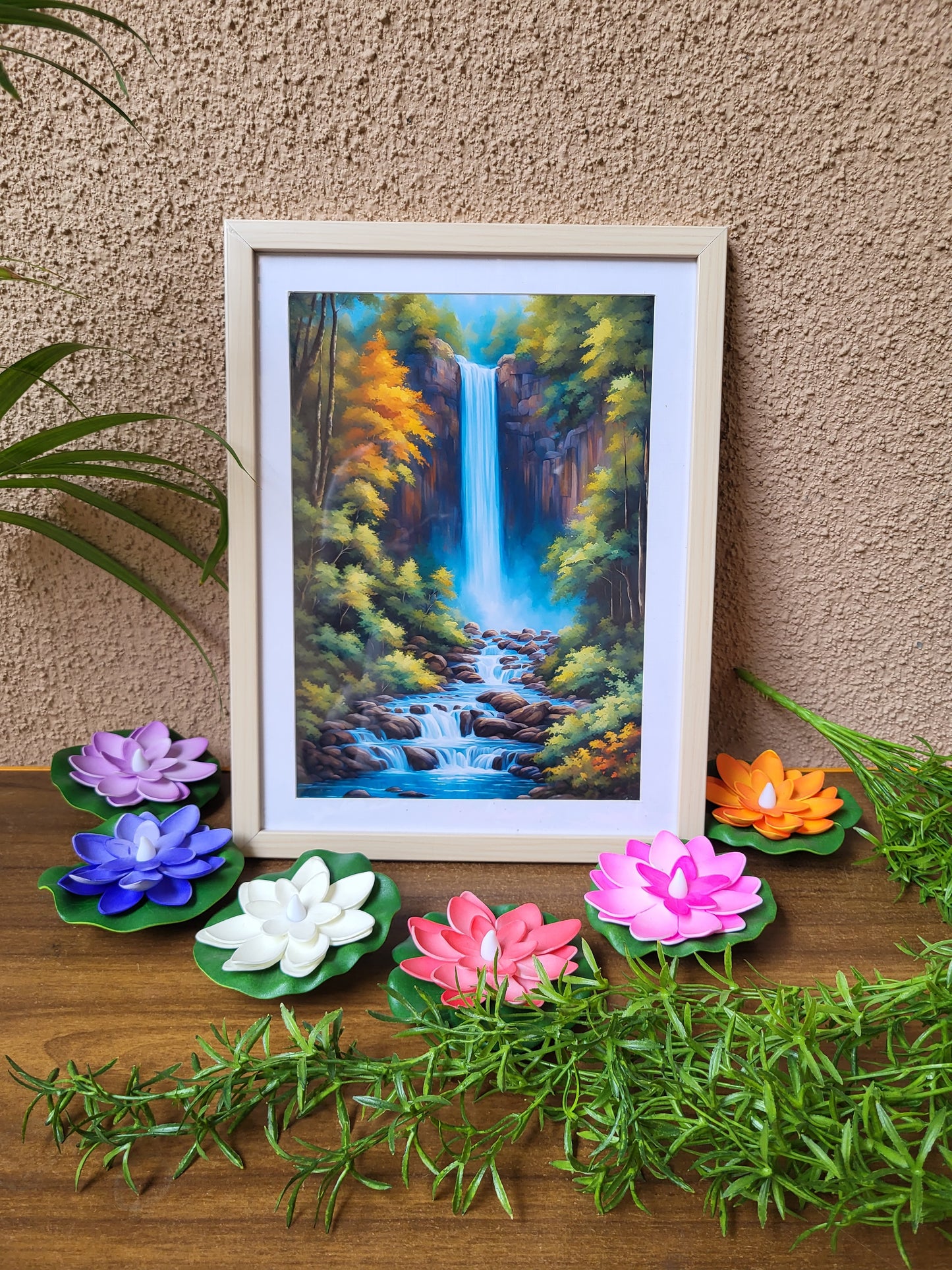 Flowing Fortune: Waterfall Wall Art for Wealth & Harmony