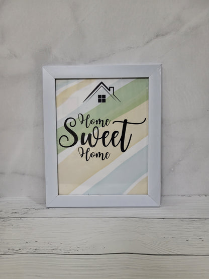 Home Sweet Home Framed Art – Ideal for Any Room,Perfect for Family Spaces