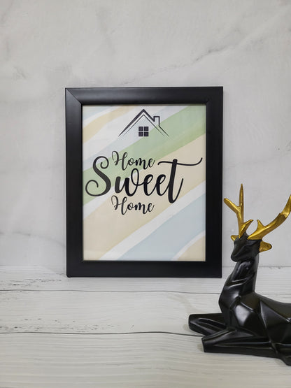 Home Sweet Home Framed Art – Ideal for Any Room,Perfect for Family Spaces