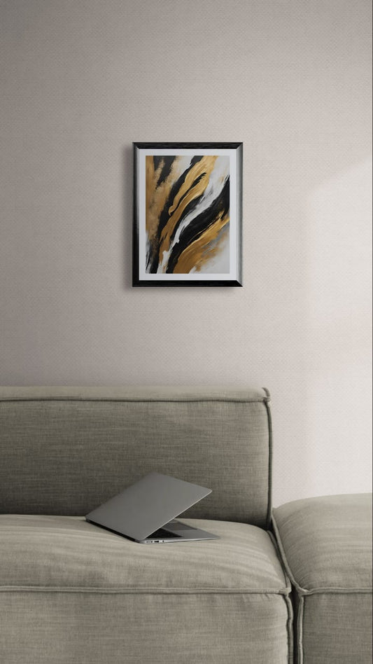 Modern Abstract Art Frame – Stylish Wall Decor for Living Room and Office Decor