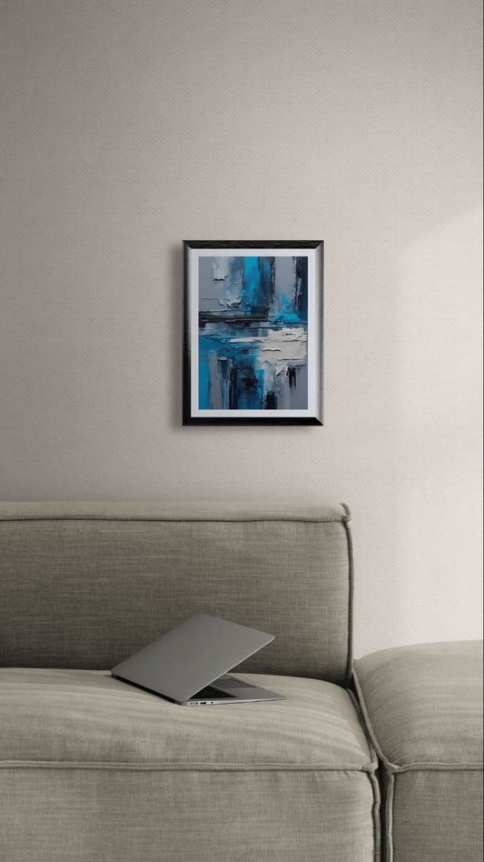 Modern Abstract Art Frame – Stylish Wall Decor for Living Room and Office Decor