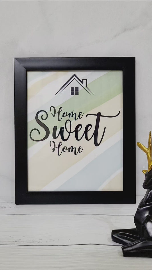 Home Sweet Home Framed Art – Ideal for Any Room,Perfect for Family Spaces